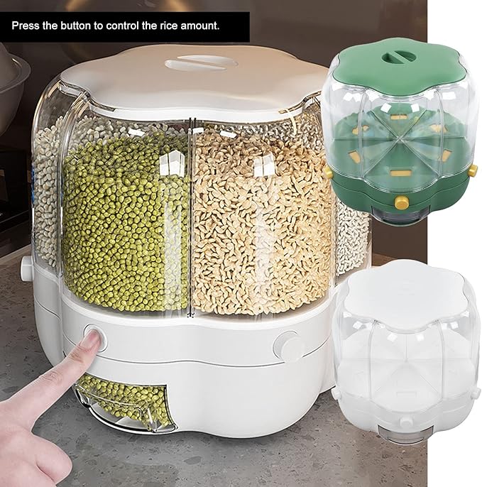 Rotating Rice & Cereal Barrel Box X755