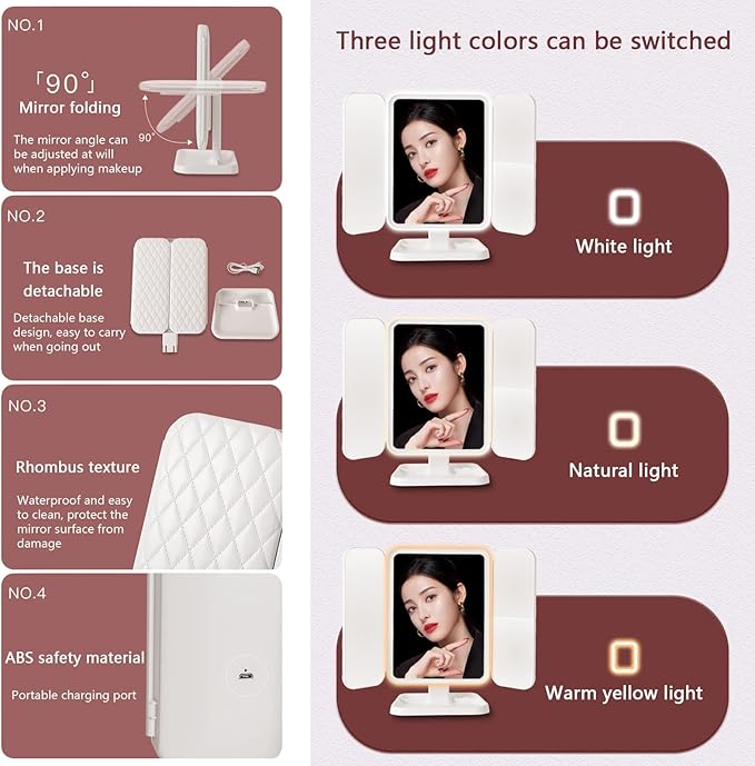 LED Adjustable Makeup Mirror X758