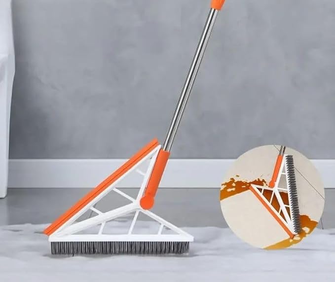Double Side Swing Brush & Squeegee X774  - GRAY COLOR