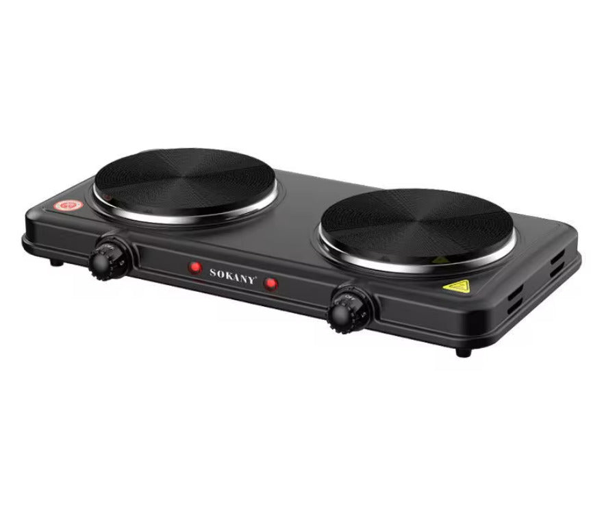 Black Double Electric Cooker 2000W X777