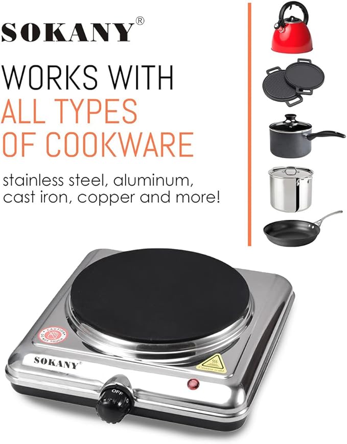 Stainless Electric Cooker 1000W X779