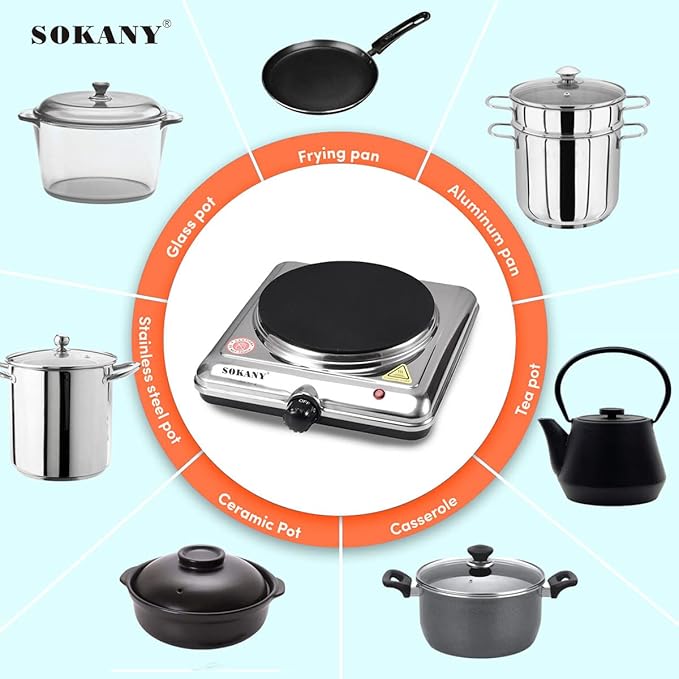 Stainless Electric Cooker 1000W X779
