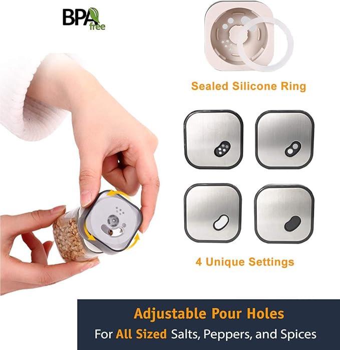 Glass and Stainless Salt Shaker X800 1pc