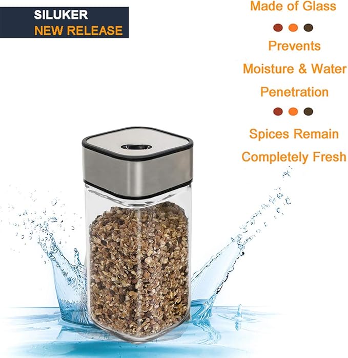 Glass and Stainless Salt Shaker X800 1pc