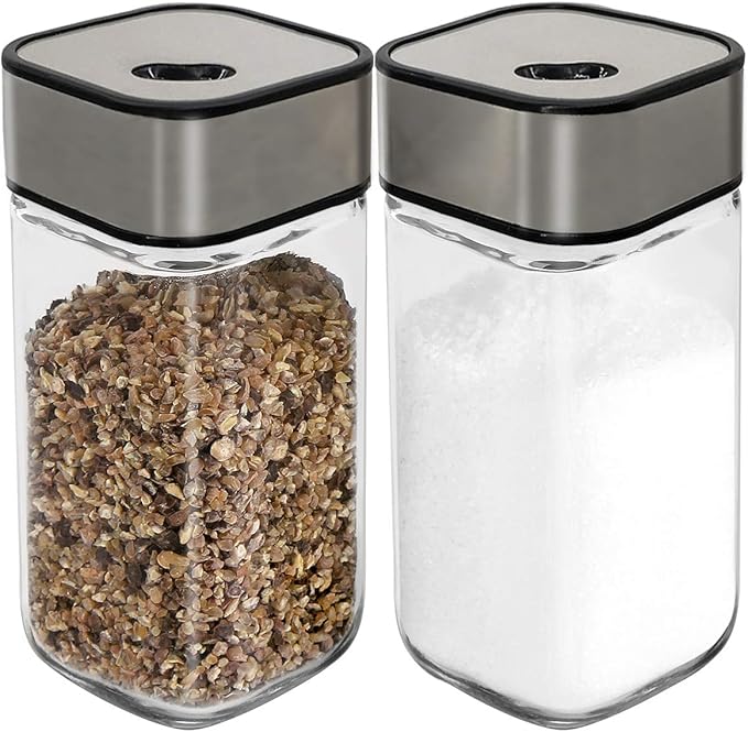 Glass and Stainless Salt Shaker X800 1pc