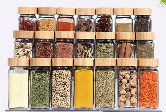 Glass and Wood Cover Salt Shaker X801 1pc