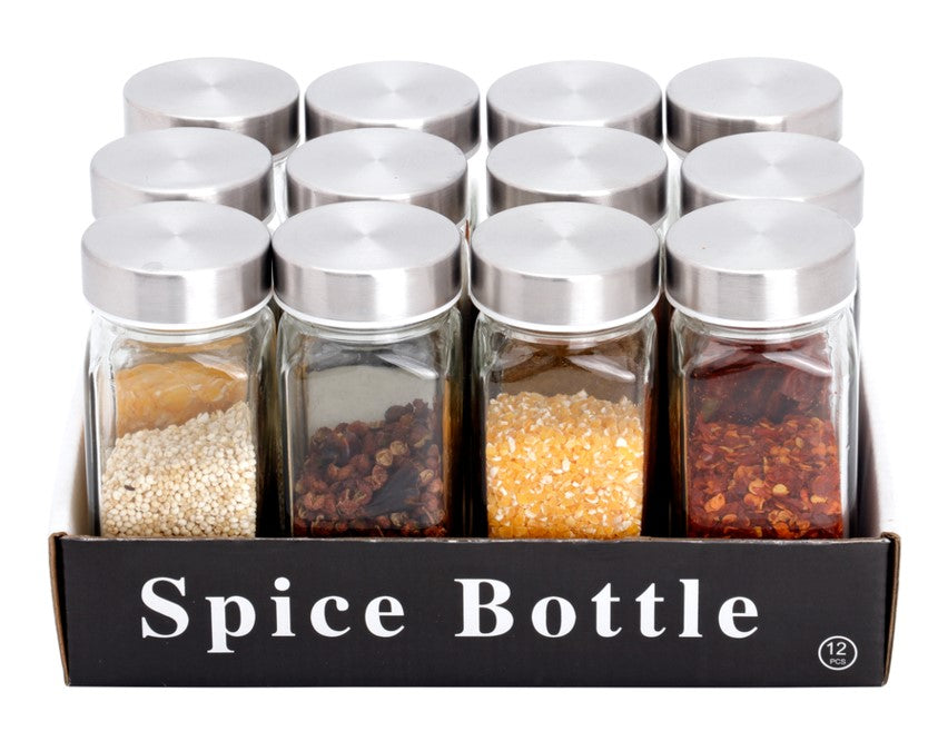 Glass & Stainless Cover Salt Shaker X803 1pc