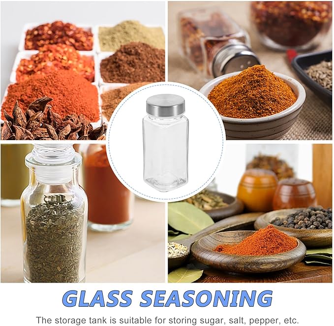 Glass & Stainless Cover Salt Shaker X803 1pc