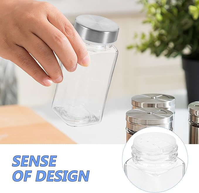 Glass & Stainless Cover Salt Shaker X803 1pc