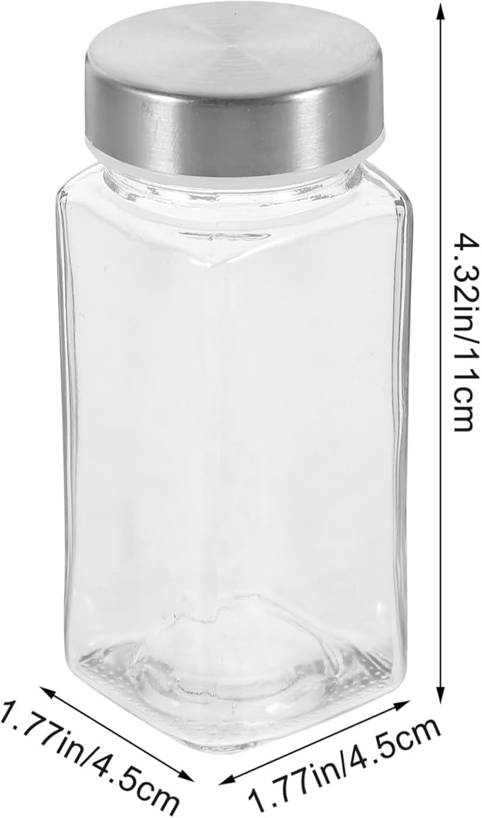 Glass & Stainless Cover Salt Shaker X803 1pc