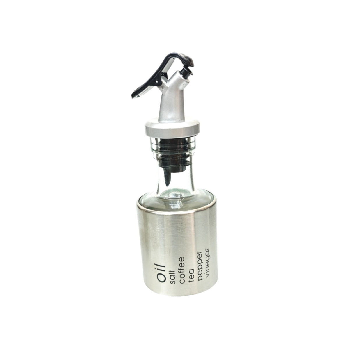 Short Glass & Stainless Oil Bottle X806