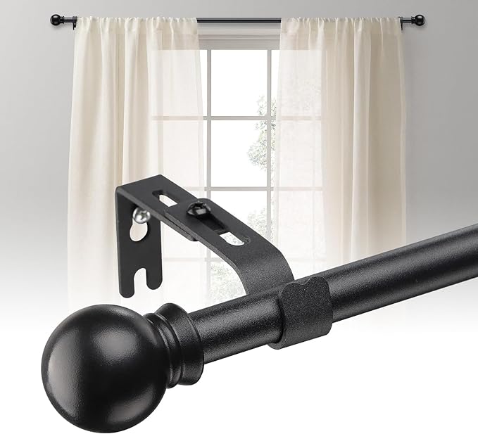 Black 150-300CM Window Curtain Rod X810