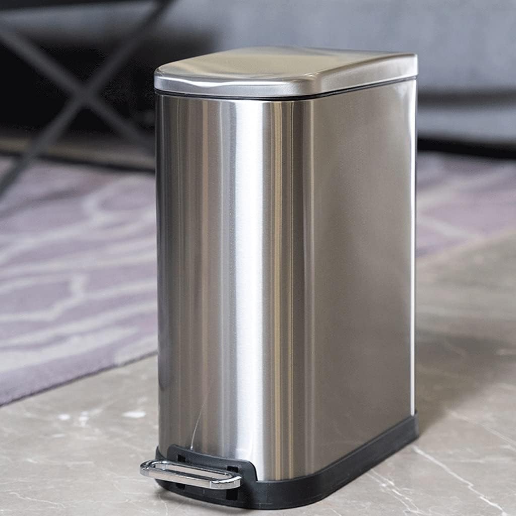 High Quality 6L SS Rect. Pedal Bin X825