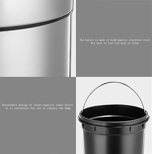 5L Stainless Steel Pedal Bin X827