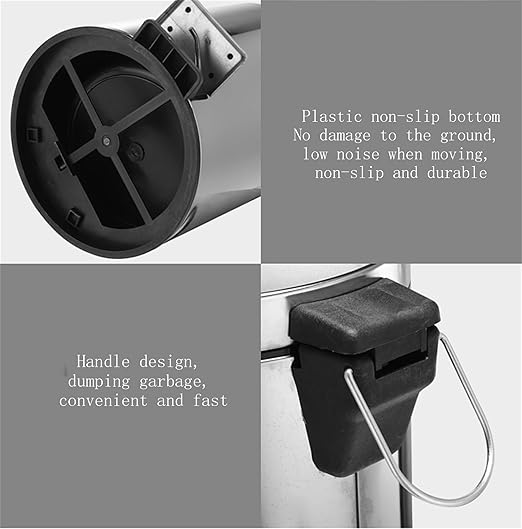 5L Stainless Steel Pedal Bin X827