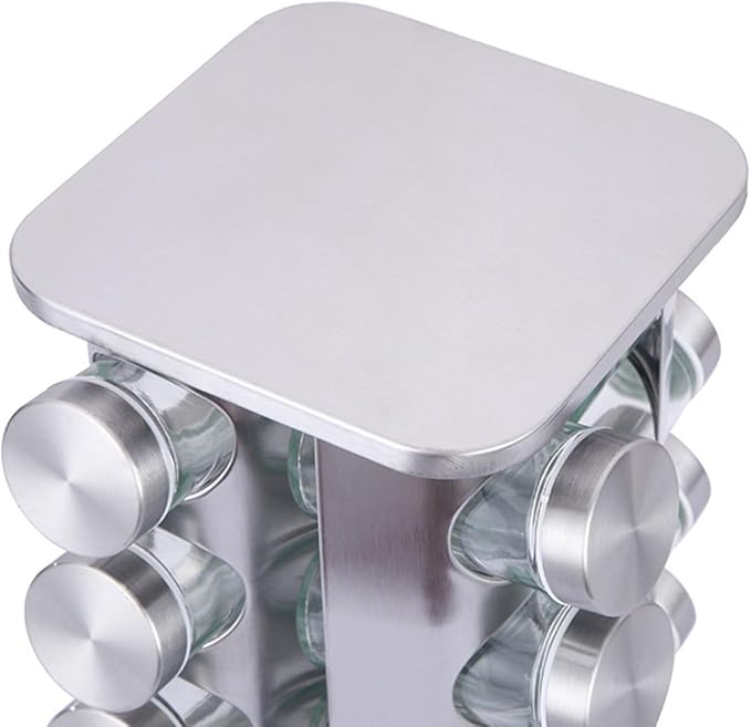 20pcs SS Square Rotating Spice Set X838
