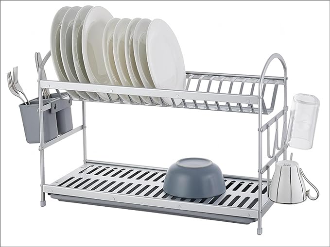 Aluminium 2 Layers Dish Rack Binca No. 5800156 X841