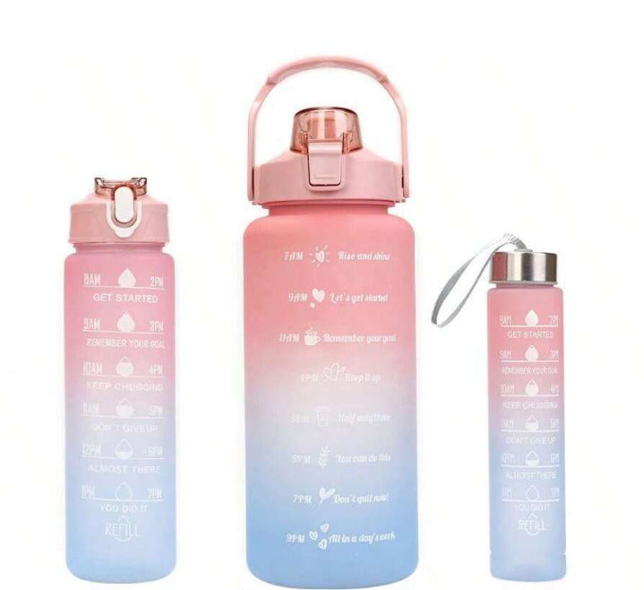3PCS Water Bottle Set Mix Random Color  X853