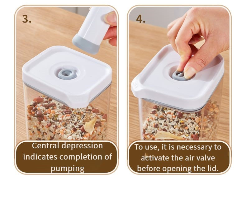 Vacuum Seal Food Box 4pcs Set X859