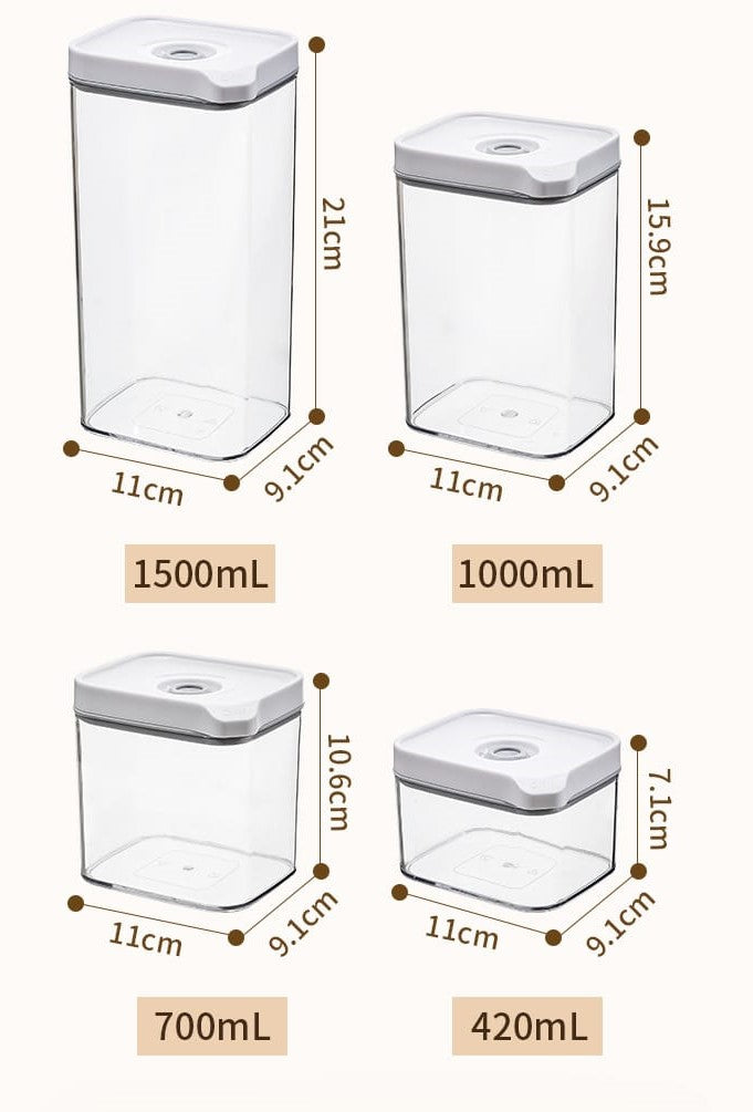 Vacuum Seal Food Box 4pcs Set X859