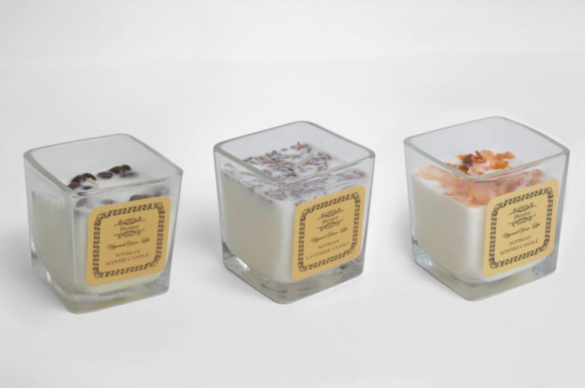 Flower Scented Candle In Jar 1pc X879