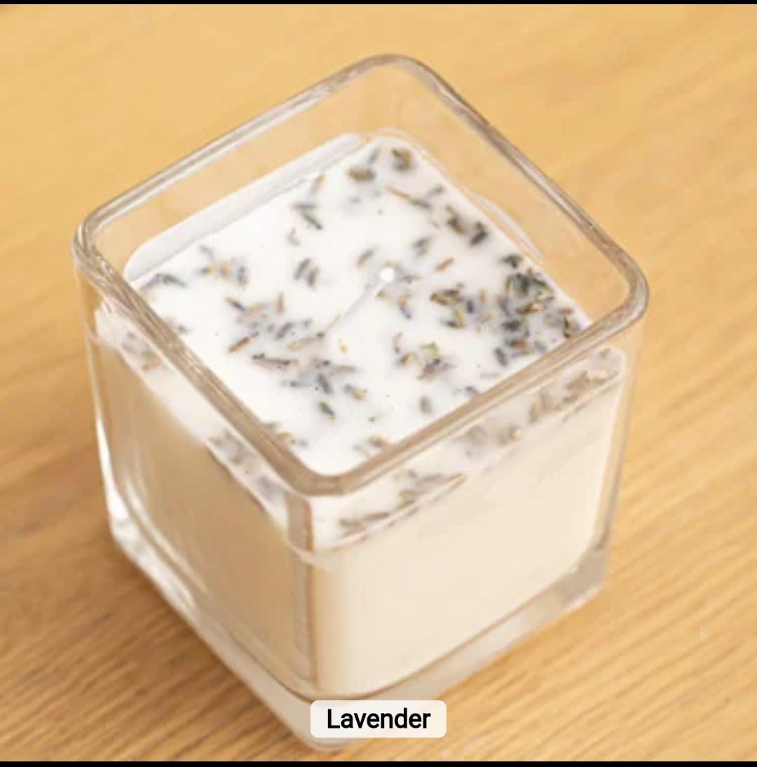 Lavender Scented Candle In Jar 1pc X882