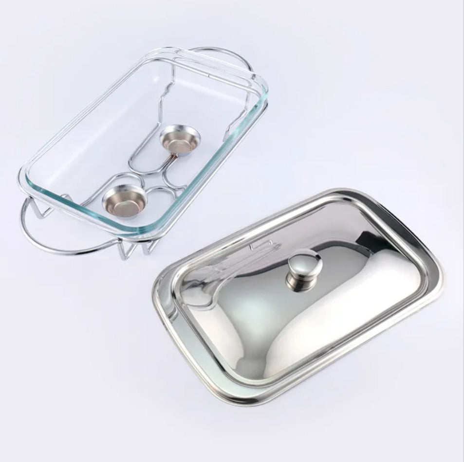 Rectangular 2L Stainless Food Warmer X888