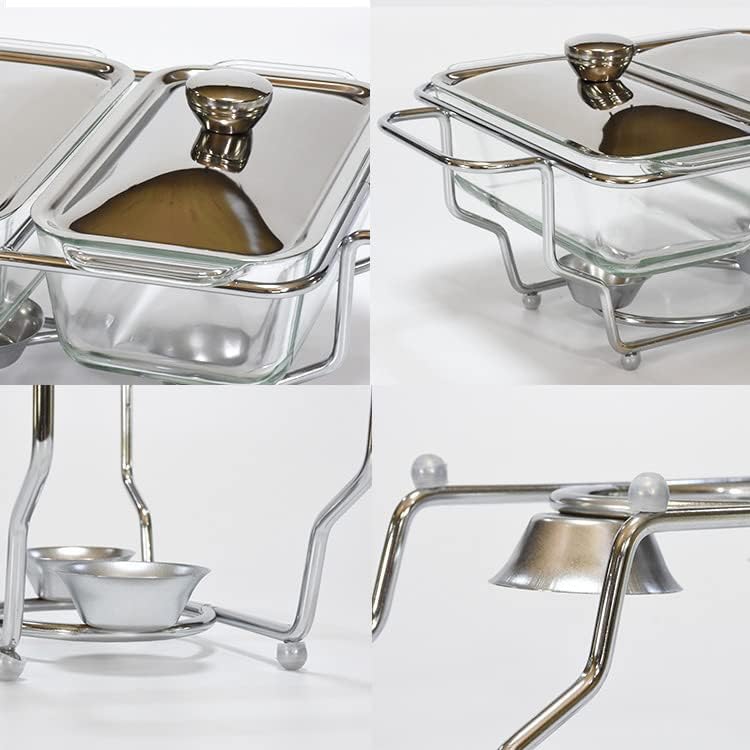 Rectangular 1.5L+1.5L Double Stainless Food Warmer X889