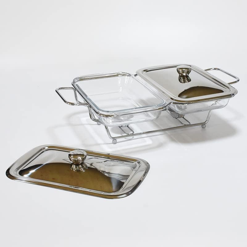 Rectangular 1.5L+1.5L Double Stainless Food Warmer X889