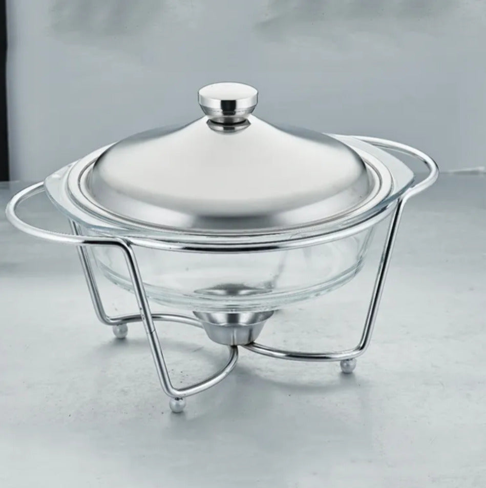 Round 2L Deep Stainless Food Warmer X890