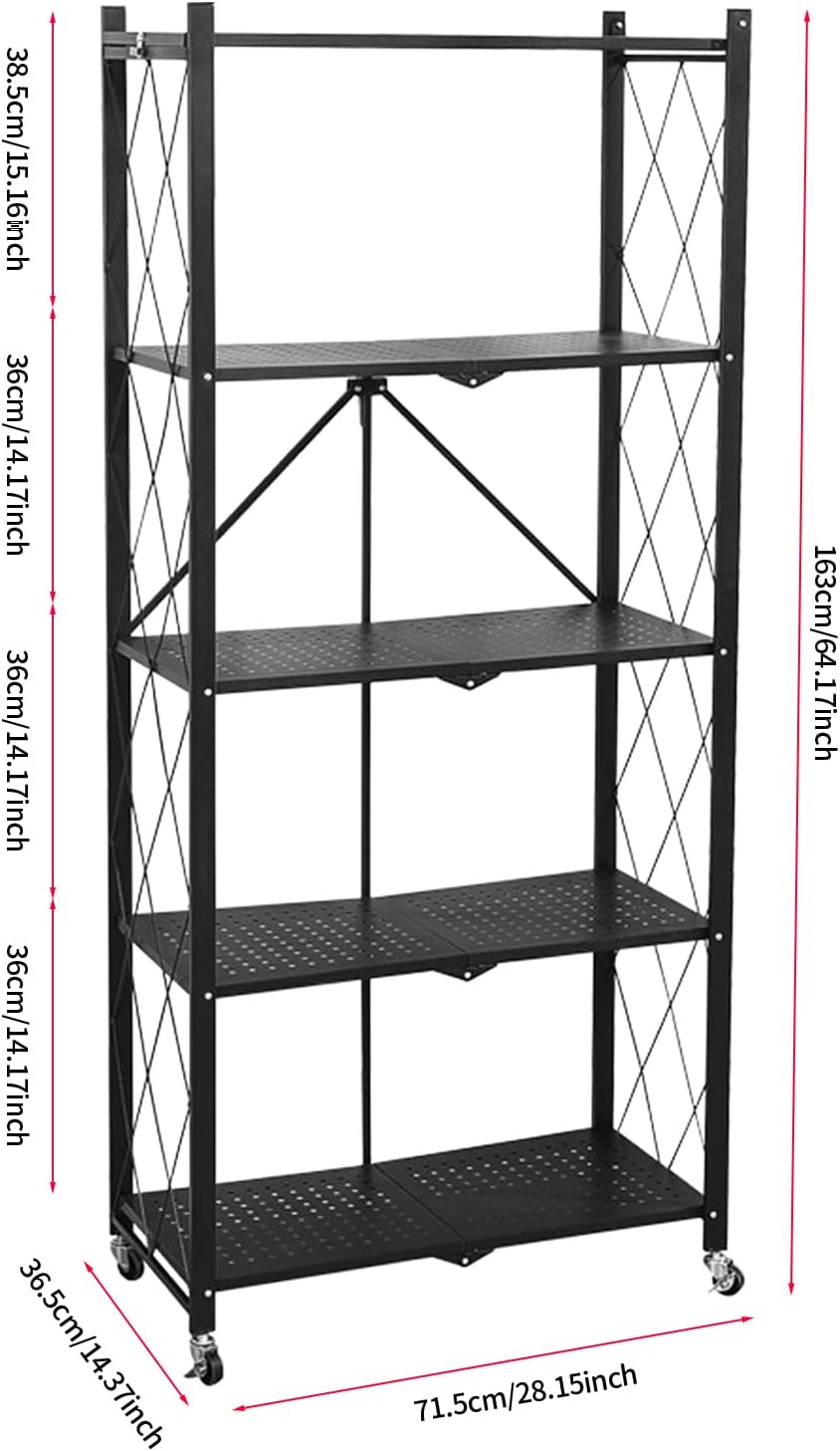 5 Tiers Foldable Metal Storage Rack X892