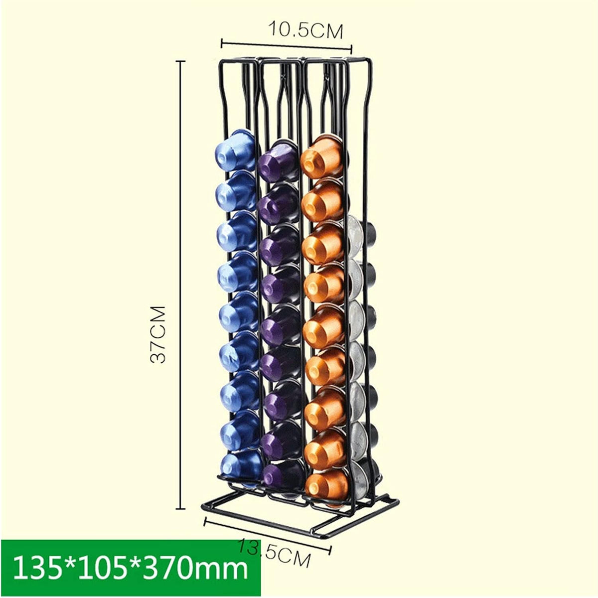 Nespresso 60 Capsules Black Stand  X894