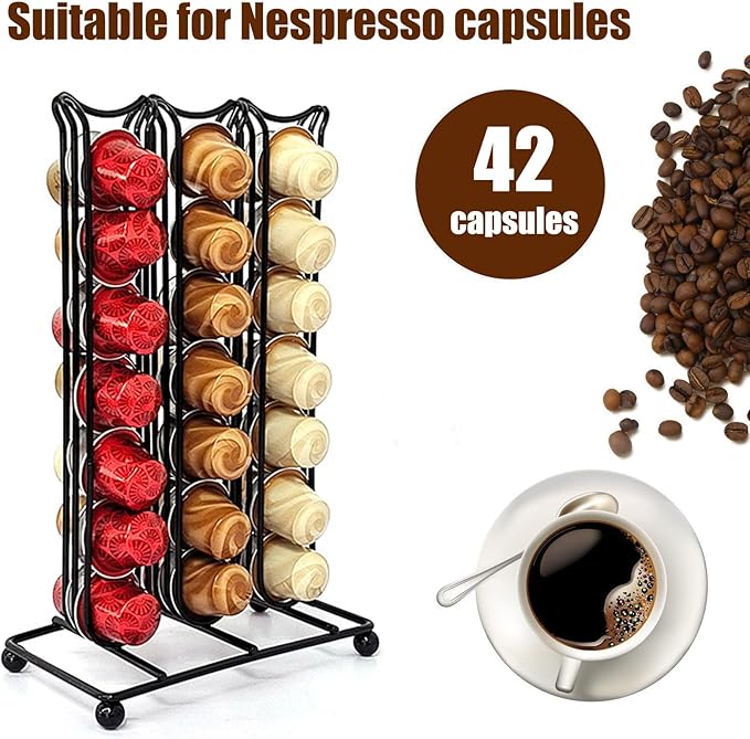 Nespresso 42 Capsules Black Stand  X895