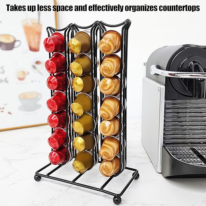 Nespresso 42 Capsules Black Stand  X895