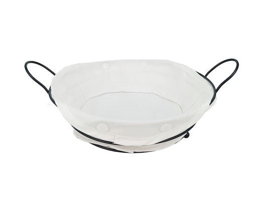Round Black Bread Basket X897