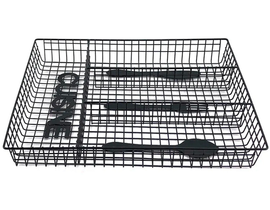 Black Metal Cutlery Drawer OrganiserX901