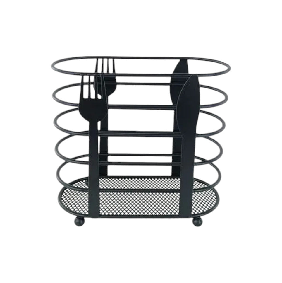 Black Metal Cutlery Holder X902
