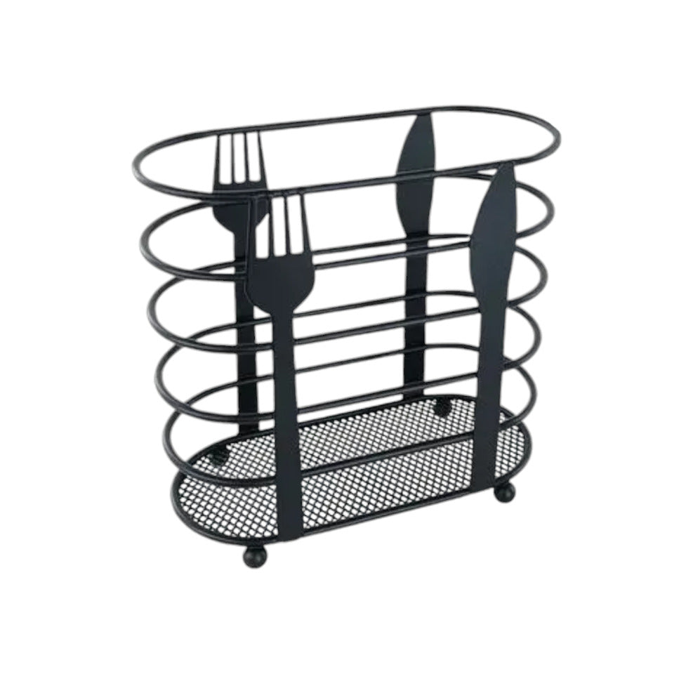 Black Metal Cutlery Holder X902