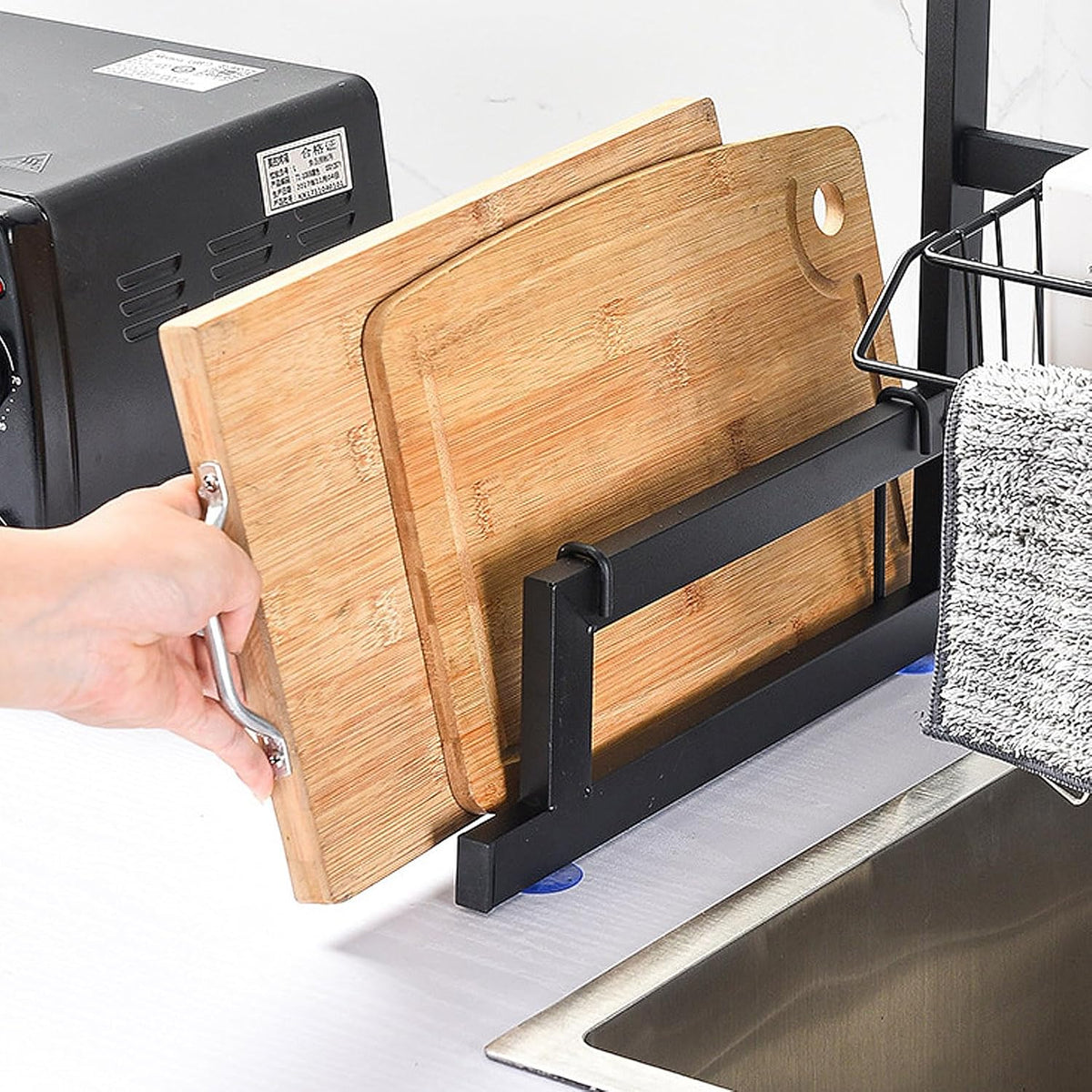 Over Sink 85cm Black Dish Rack X906