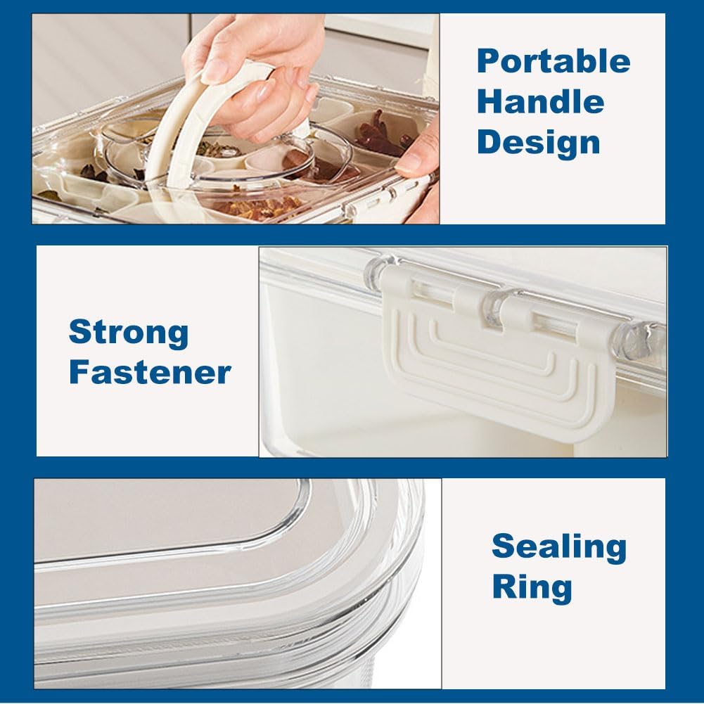Flat Divided Plexi Food Box X918