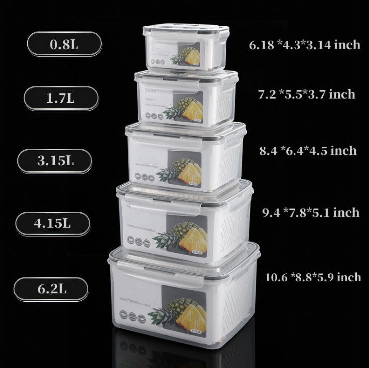 Heavy Duty 5pcs Food Box + Strainer X919