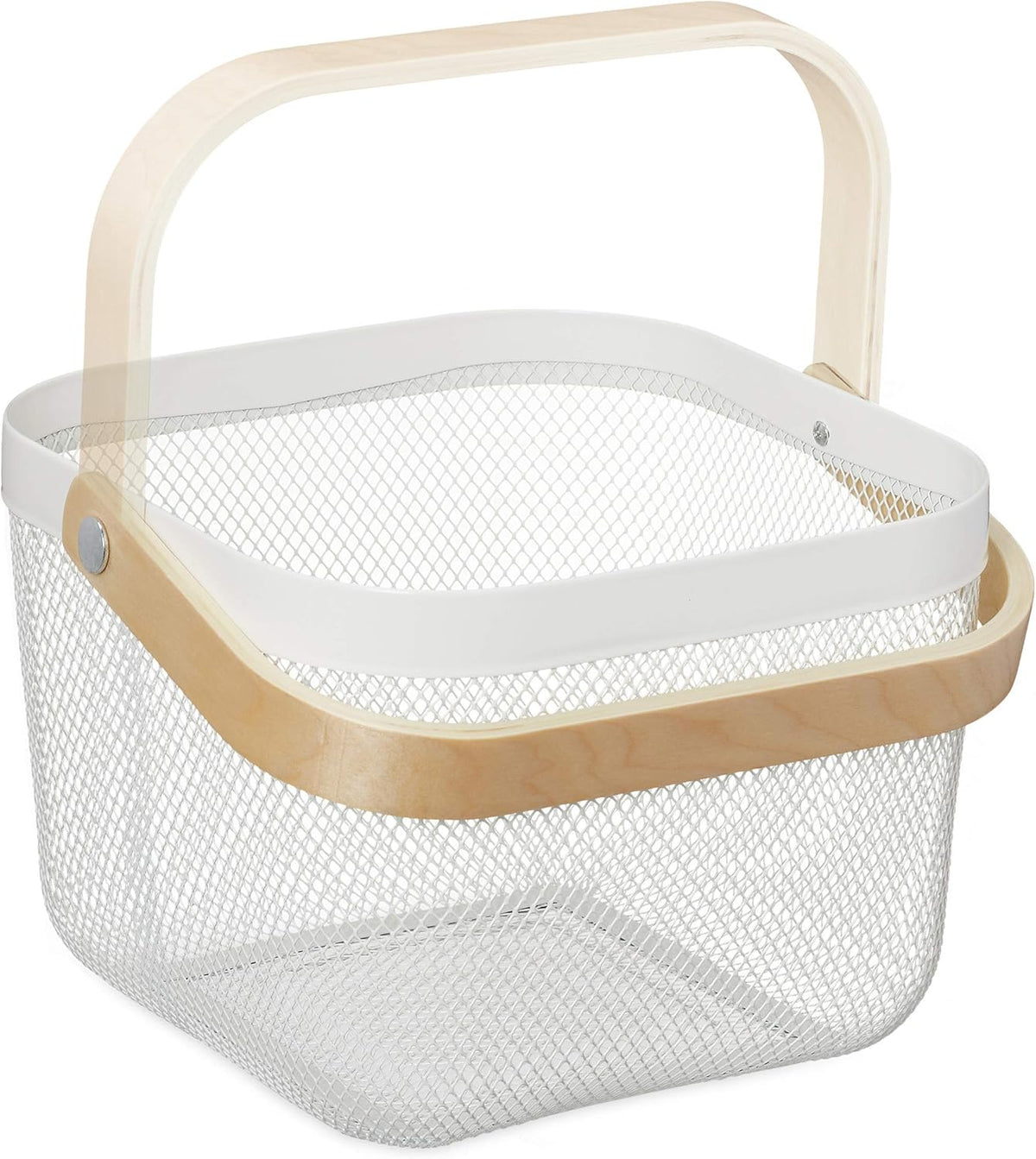 Small Metal Fruit or Towel Basket X922