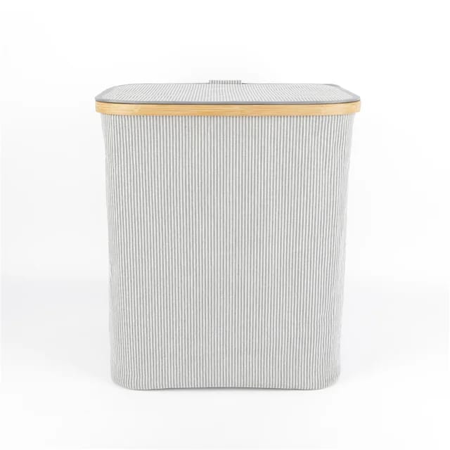 Bamboo and Fabric Laundry Basket X928