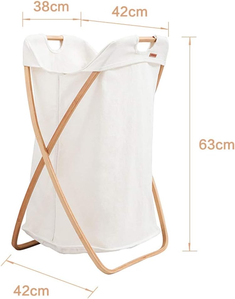 Foldable Bamboo and Fabric Laundry X929