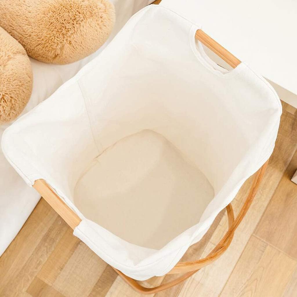 Foldable Bamboo and Fabric Laundry X929