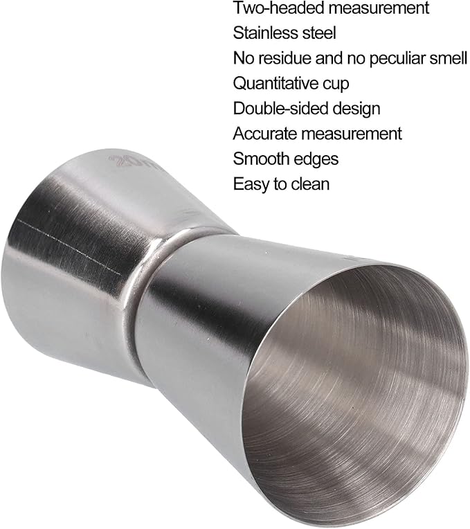 Stainless Jigger 20/40cc Shots Measuring Cup X938