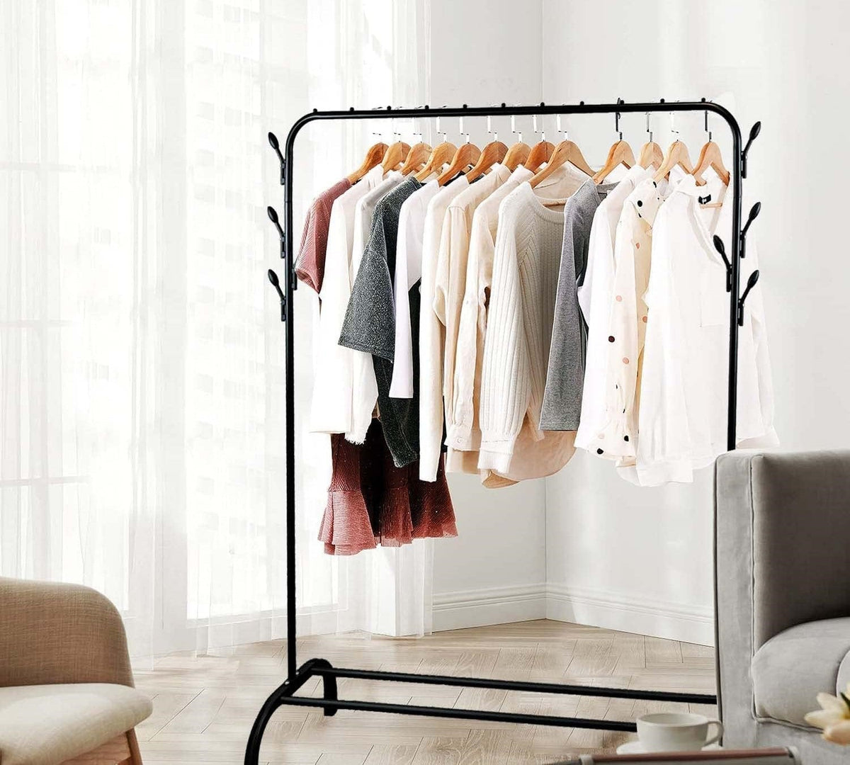 Single Pole Cloth Rack X976