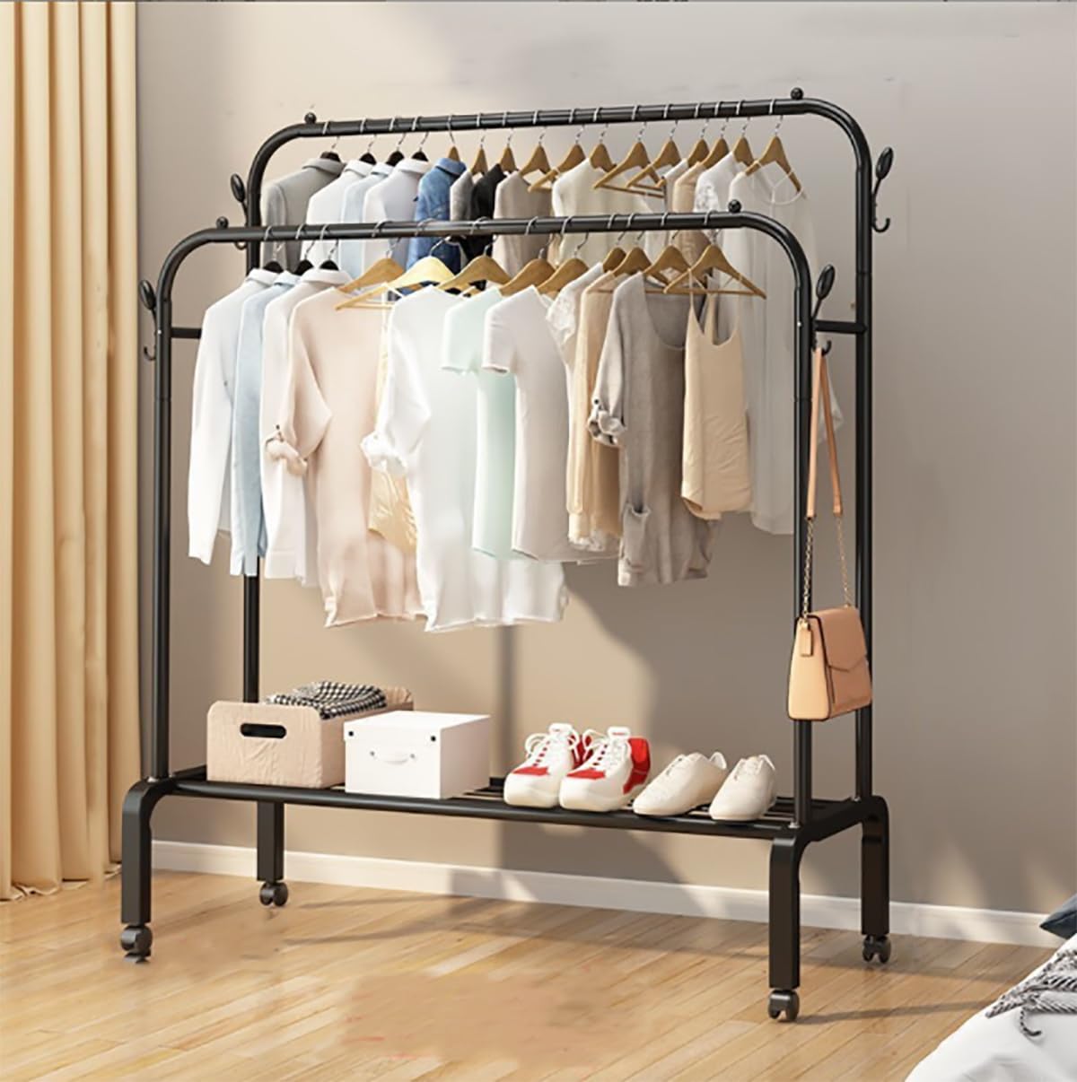 Double Pole Cloth Rack X977