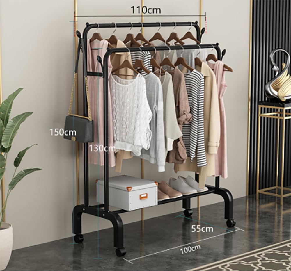 Double Pole Cloth Rack X977