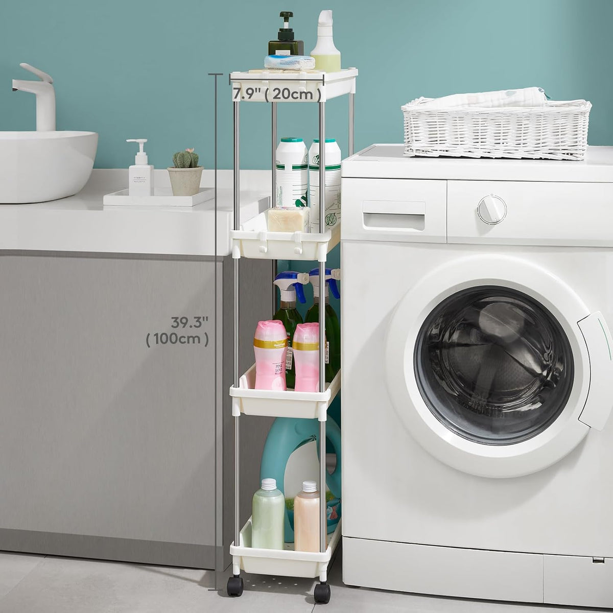 4 Layers Slim TRolley Organiser X980